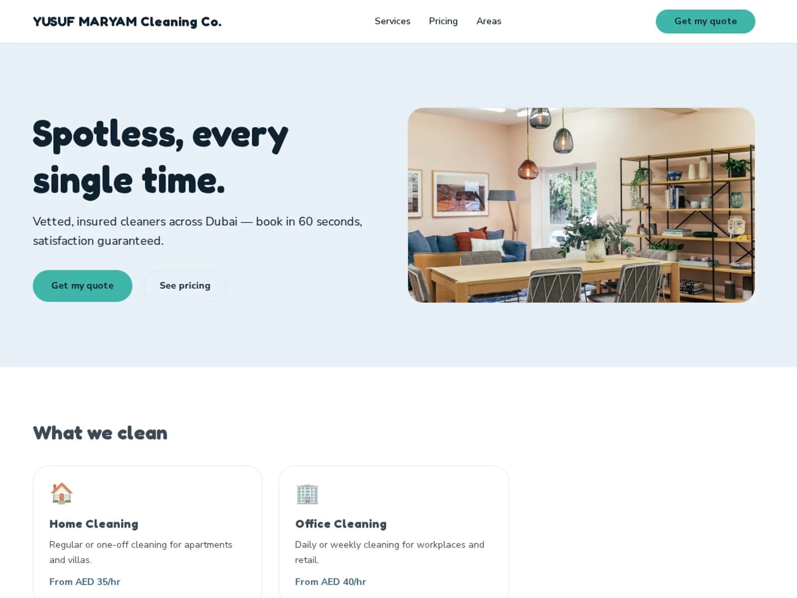 SPOTLESS template preview