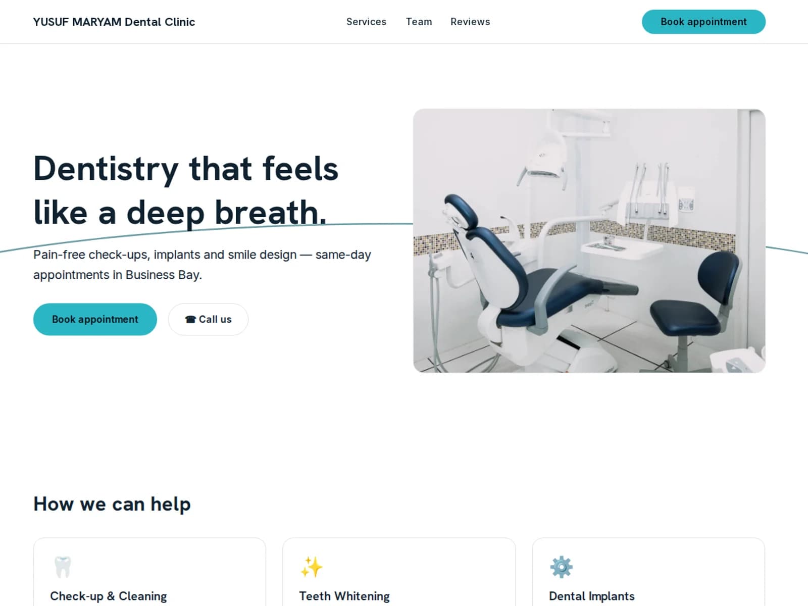 CALM-CLINIC template preview