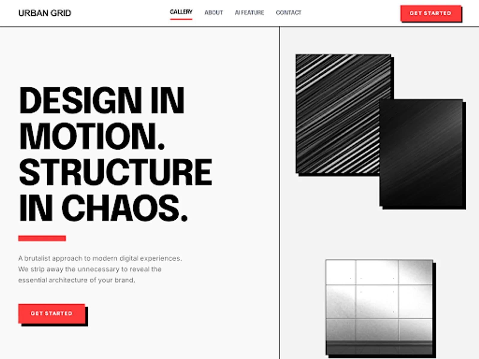 Urban Grid template preview