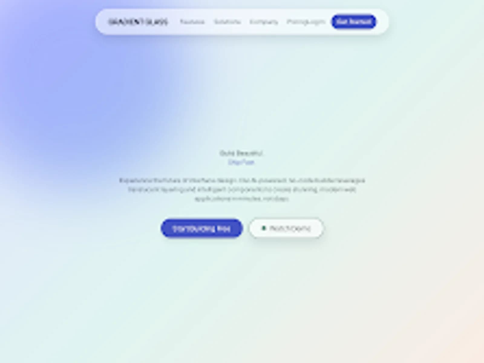Gradient Glass template preview